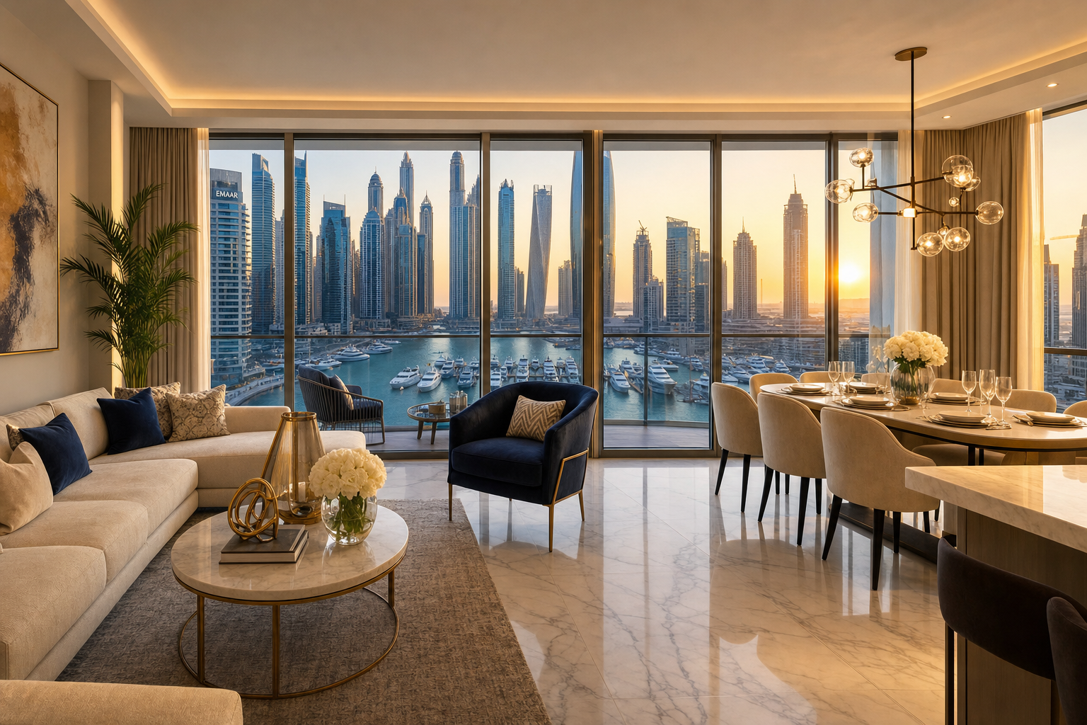 Sea-view apartment in Dubai Marina